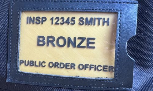 Kit Bag Window for a Bronze Inspector inside a kit bag window Kit Bag Window for a Bronze Inspector inside a kit bag window