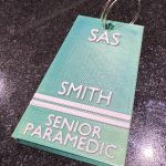 Scottish Ambulance Service SAS Senior Paramedic Keyring/BagTag with a customised name